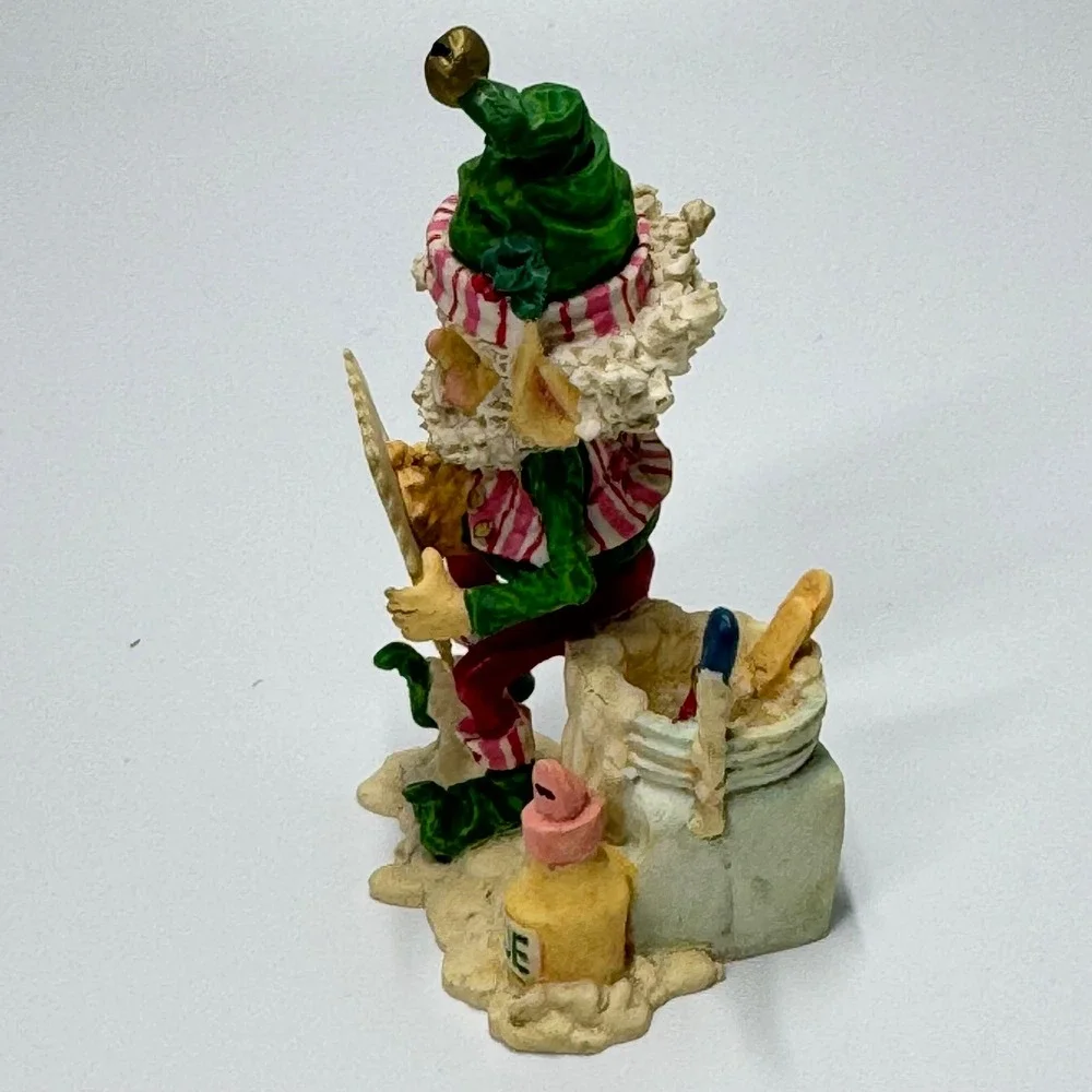 1994 Enesco Sandi Zimnicki Chipper Christmas Elf Figurine Santa Stamp 889694